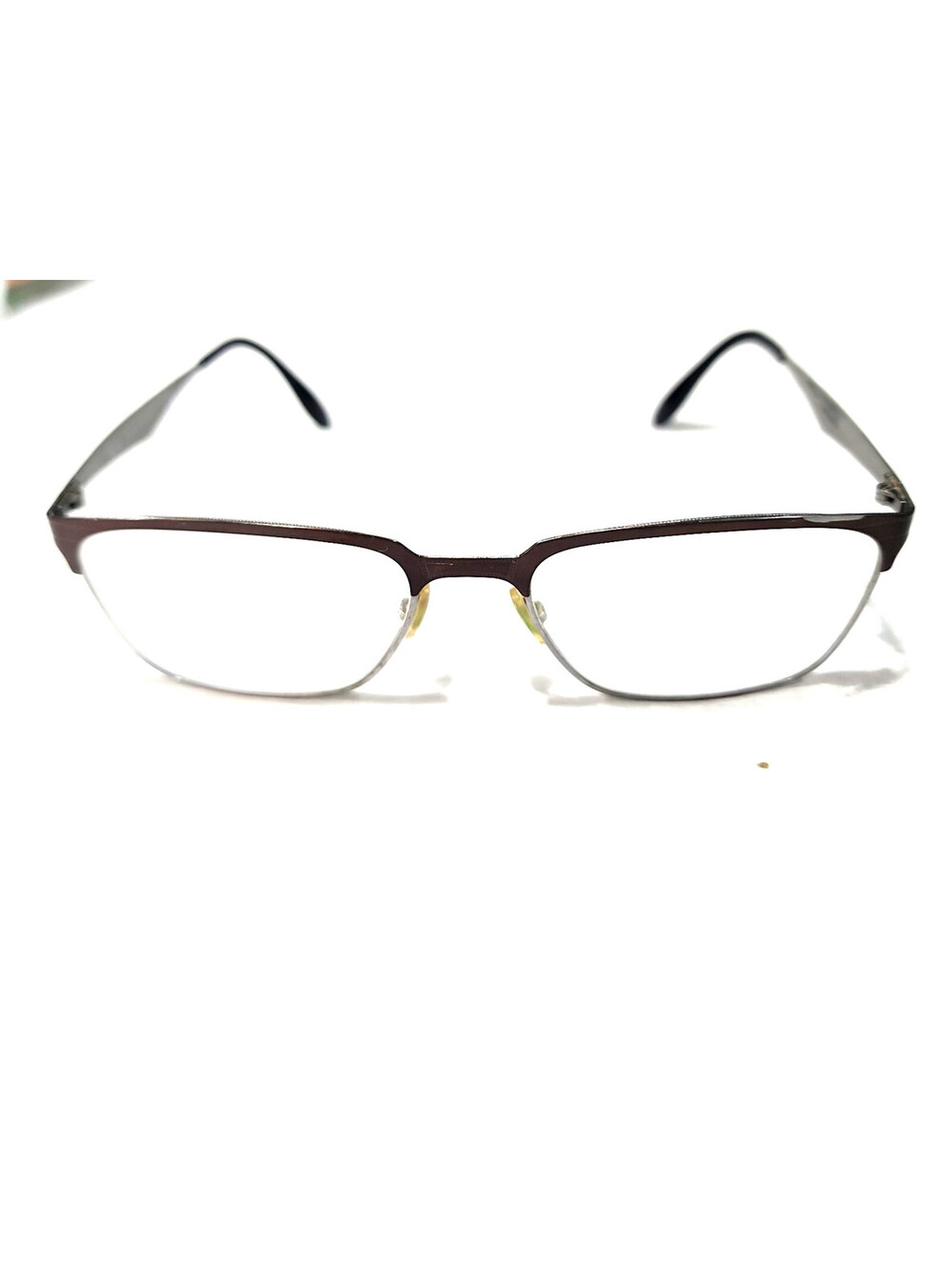 Ray Ban RB6344 2862 Brown Square Silver Eyeglasses Frame 54-17 140